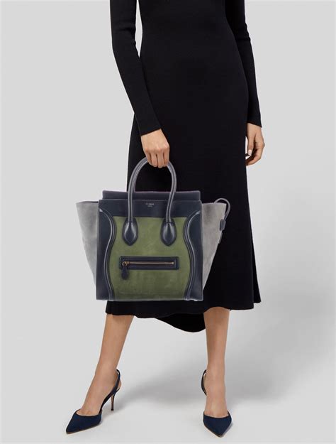 celine green tote